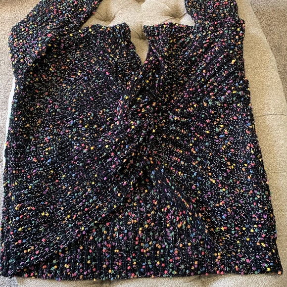 ‼️LAST ONE SIZE L‼️Black Confetti Twist Sweater - Picture 2 of 5